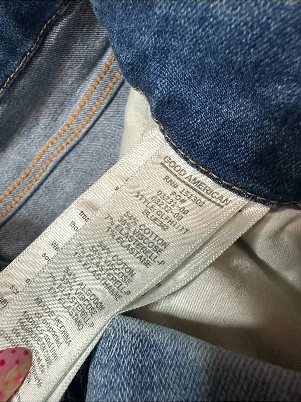 Good American Good Legs Raw Hem Ankle Skinny Jeans - Picture 3 of 8